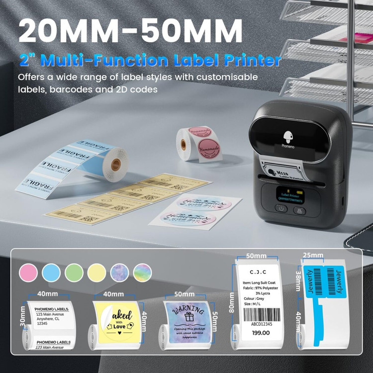 پرینتر لیبل زن حرارتی Phomemo مدل M110 اورجینال
