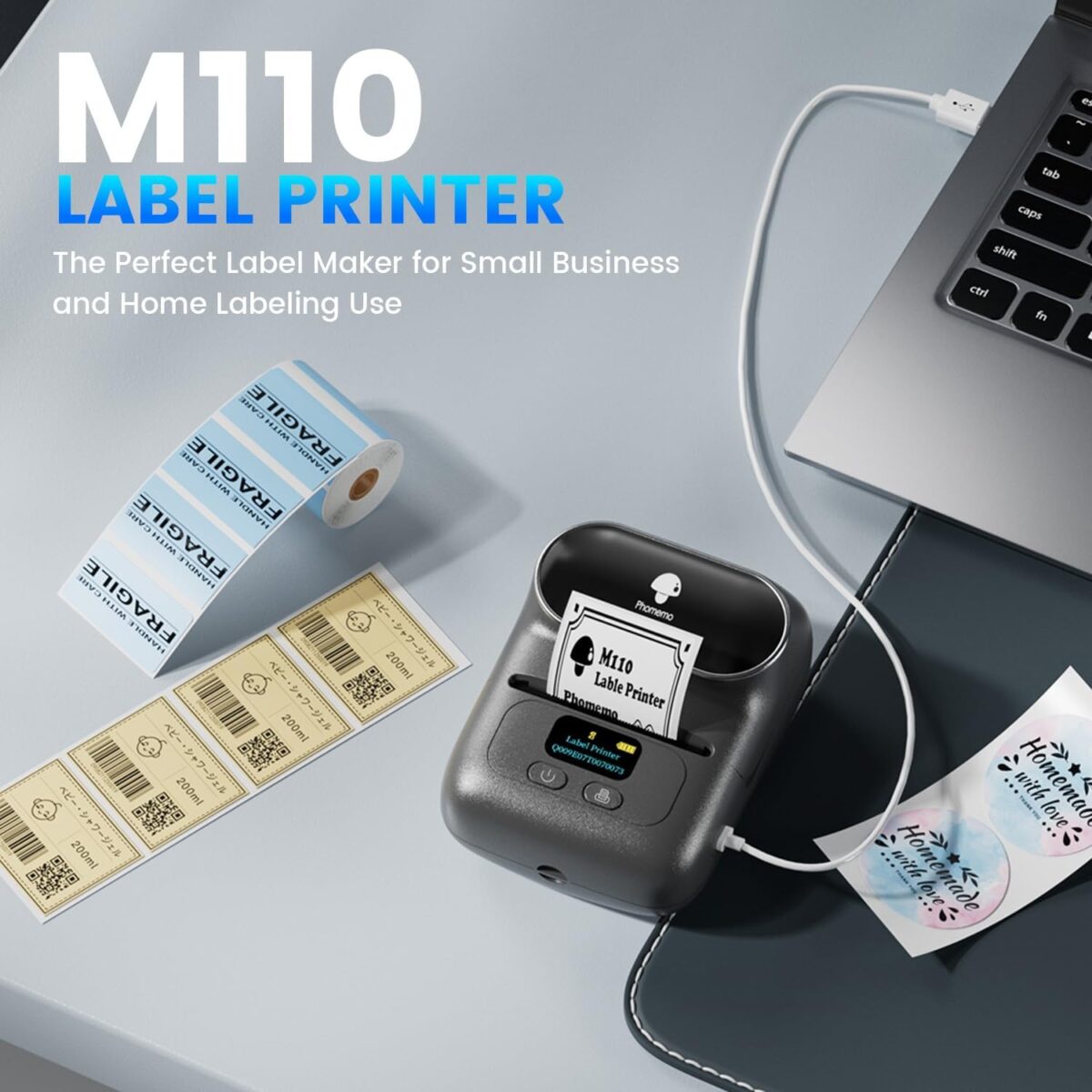پرینتر لیبل زن حرارتی Phomemo مدل M110 اورجینال