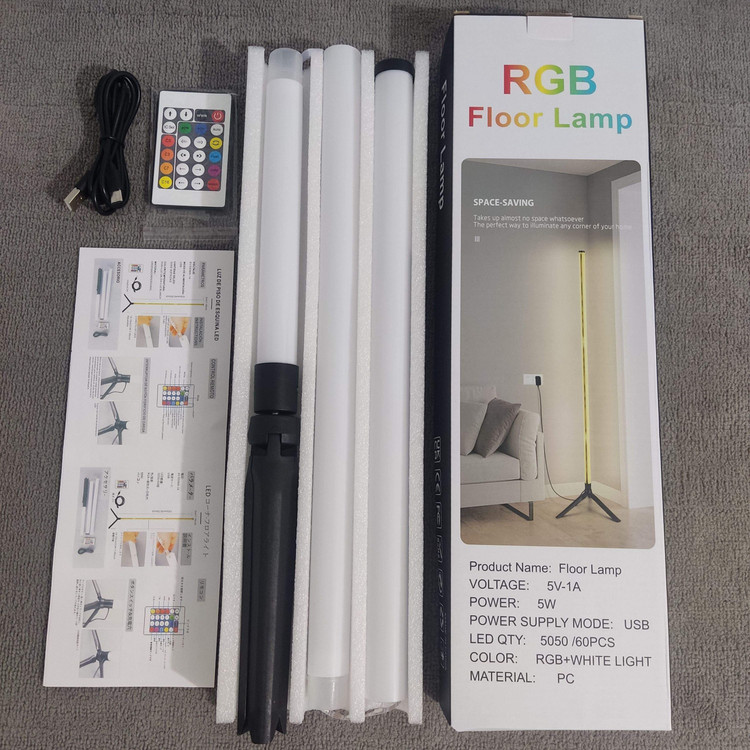 آباژور ایستاده اتاق گیمینگ ، فلور لامپ RGB HZ-012