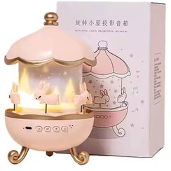 چراغ خواب پروژکتوری کهکشانی و چرخ و فلک اسپیکردار با 12 طرح مختلف Bunny