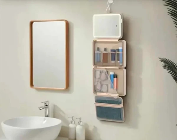 کیف آرایشی مسافرتی Porodo با آینه LED