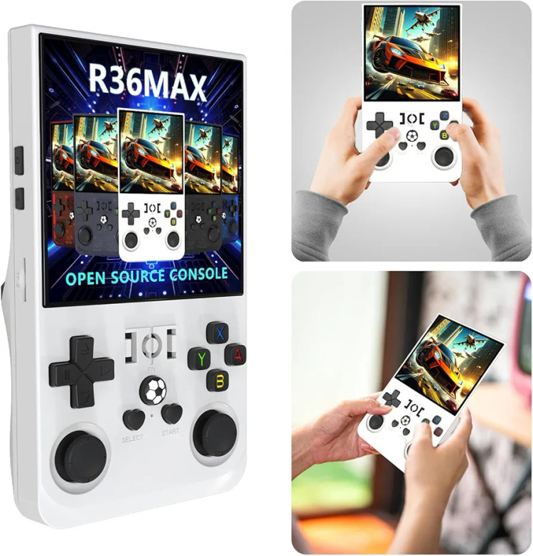 کنسول بازی دستی رترو مدل R36Max با صفحه نمایش IPS