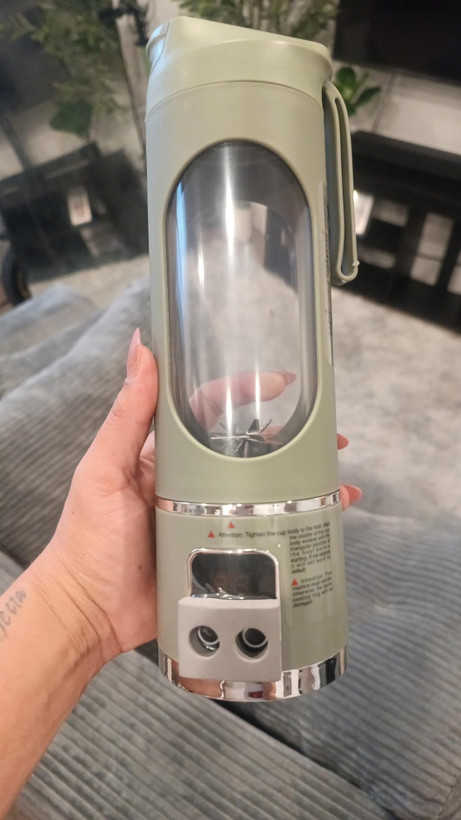 شیکر و اسموتی ساز شارژی HS-860 اورجینال | مخلوط کن 12 تیغه برقی قابل حمل برای اسموتی و پروتئین شیک