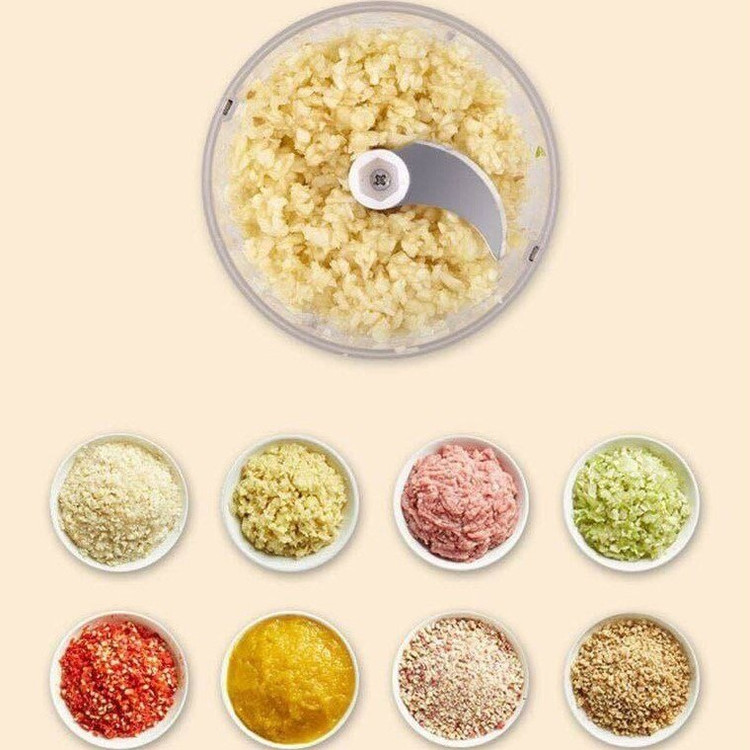 مینی خردکن شارژی اورجینال Mini سه تیغه | خردکن برقی جمعوجور مناسب آشپزی سریع و غذای کودک