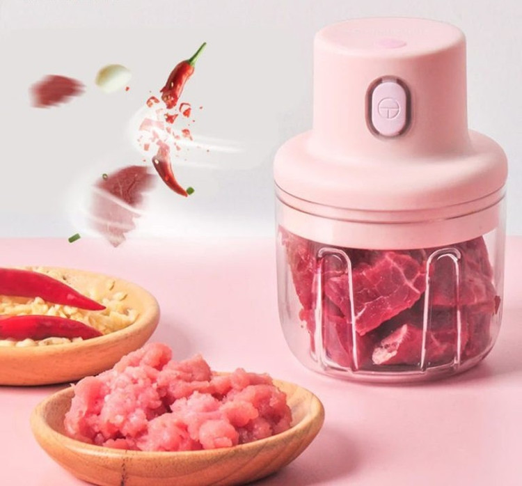 مینی خردکن شارژی اورجینال Mini سه تیغه | خردکن برقی جمعوجور مناسب آشپزی سریع و غذای کودک