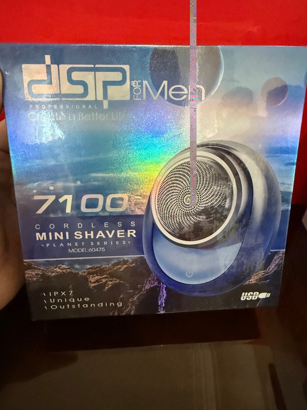 ماشین اصلاح موی صورت شارژی dsp مدل 60475 جعبه آبی اورجینال