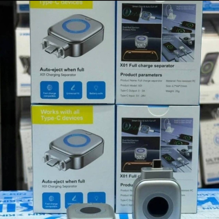 شارژ قطعکن هوشمند Type-C مدل X01 (Auto Eject Charging Separator)
