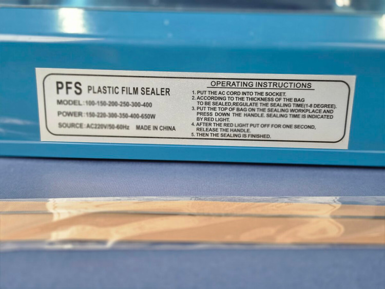 دستگاه پرس حرارتی و دوخت پلاستیک برقی اورجینال ۲۵ سانت ایمپالس سلر PFS-250