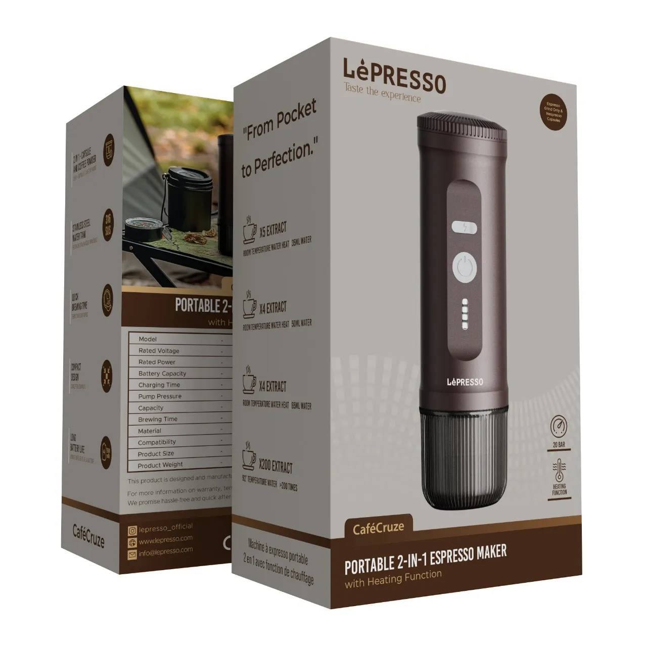 اسپرسوساز قابل حمل LePRESSO مدل LPCFFPCM0095