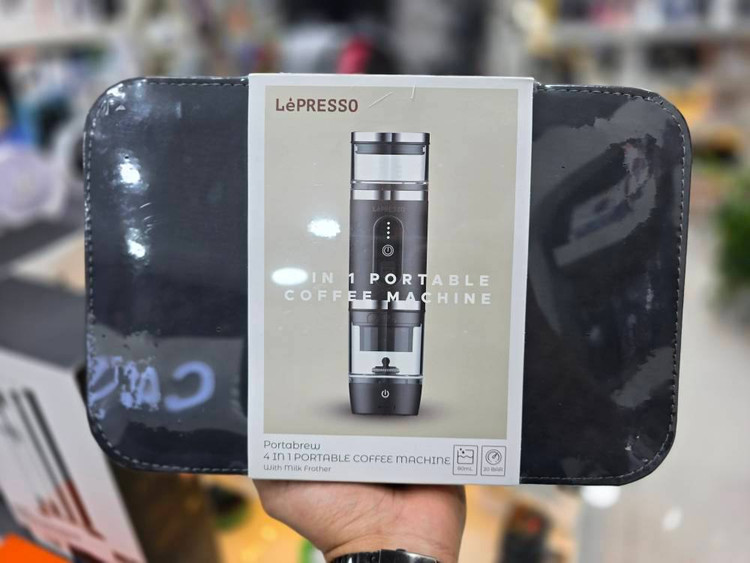 دستگاه اسپرسوساز مسافرتی و شارژی (۴ در ۱) از برند LePresso