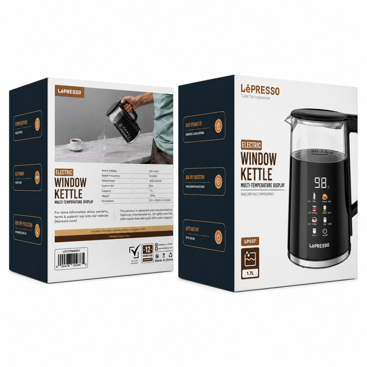 کتری برقی هوشمند LèPRESSO مدل LPCFFM0037