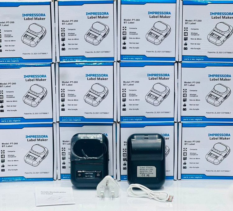لیبل پرینتر قابل حمل مدل PT-260 (Impressora Label Maker)