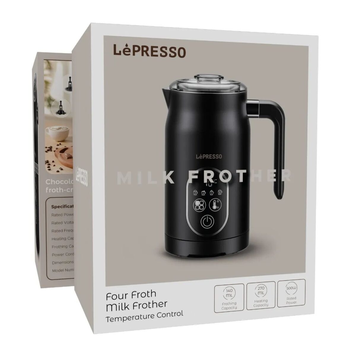 کف ساز شیر ۴ کاره LėPRESSO اورجینال مدل LPCFFM0027