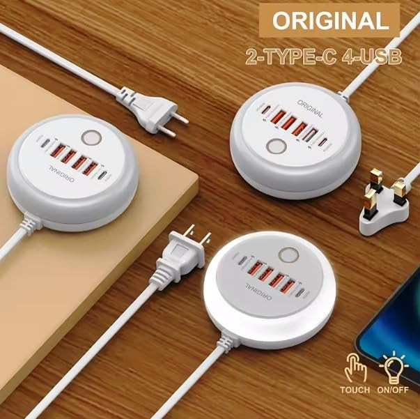 هاب شارژ چندپورتی LED اورجینال