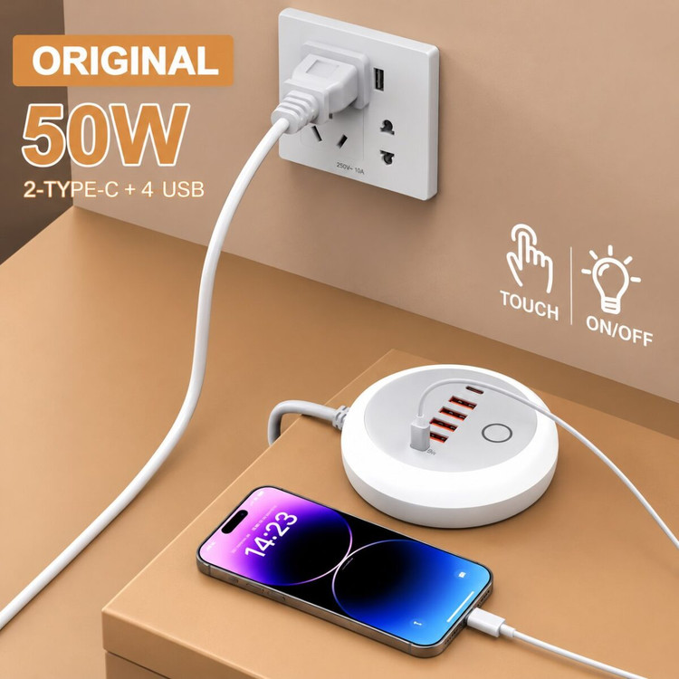 هاب شارژ چندپورتی LED اورجینال