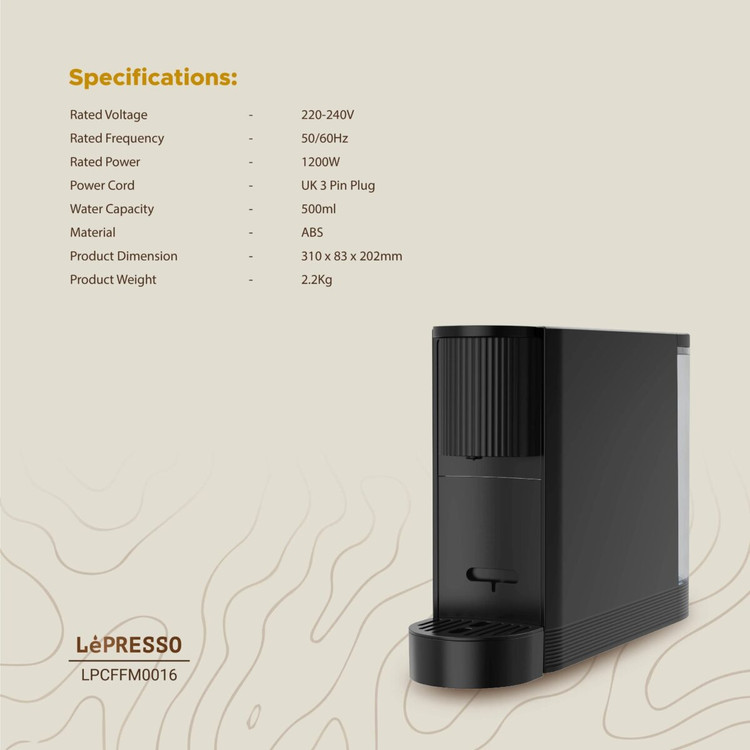 دستگاه اسپرسوساز کپسولی LePRESSO مدل LPCFFM0016