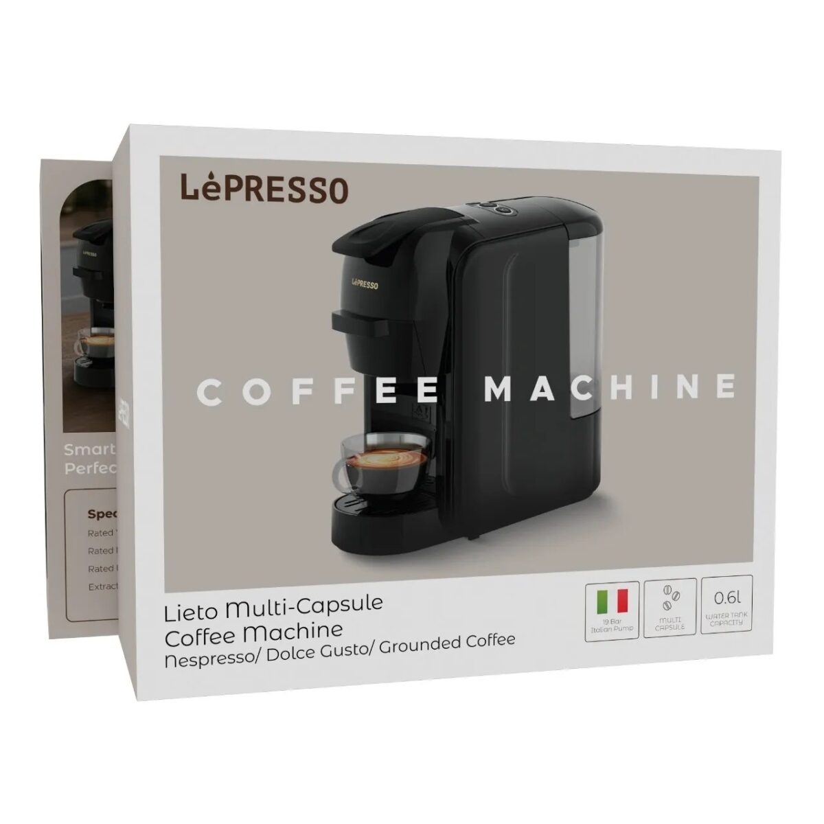دستگاه اسپرسوساز LePresso LIETO Multi-Capsule Coffee Machine