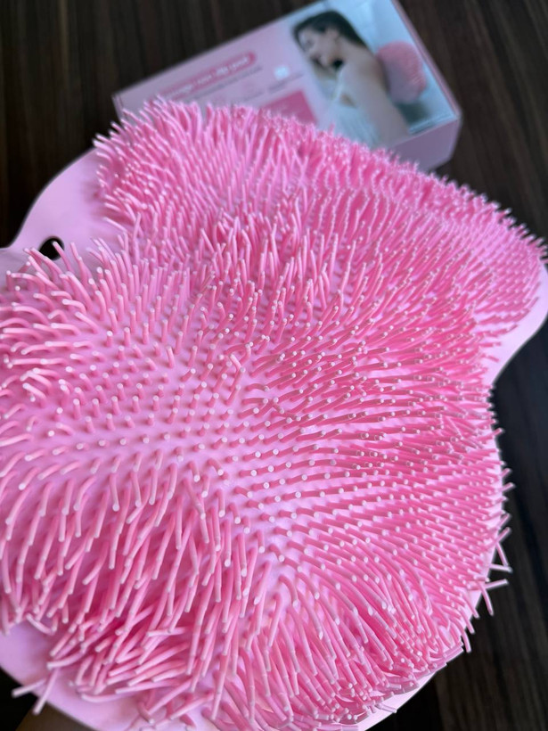 لیف حمام دیواری چسبان سیلیکونی | پد شستشو و ماساژ پشت بدن