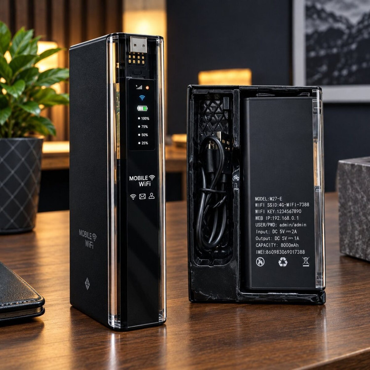 مودم جیبی اورجینال 4G LTE WiFi با باتری 8000 میلیآمپر و قابلیت پاوربانک