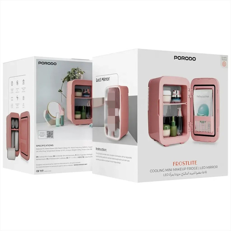 یخچال کوچک آرایشی و پوستی پرودو Porodo Frostlite با آینه LED