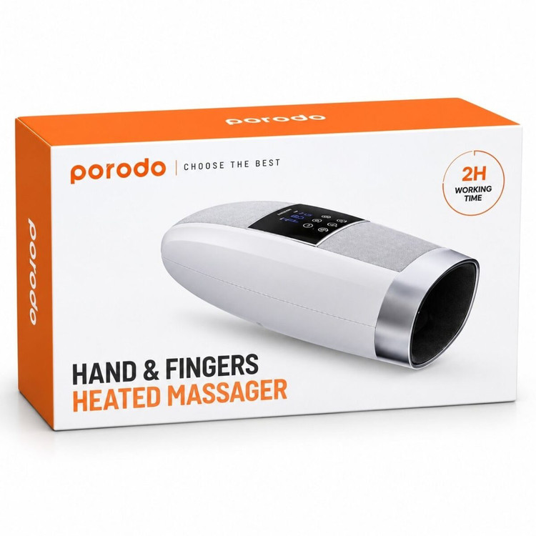 ماساژور گرمایشی دست و انگشتان پرودو مدل PD-APHNDMS-GY (Porodo Hand & Fingers Heated Massager)