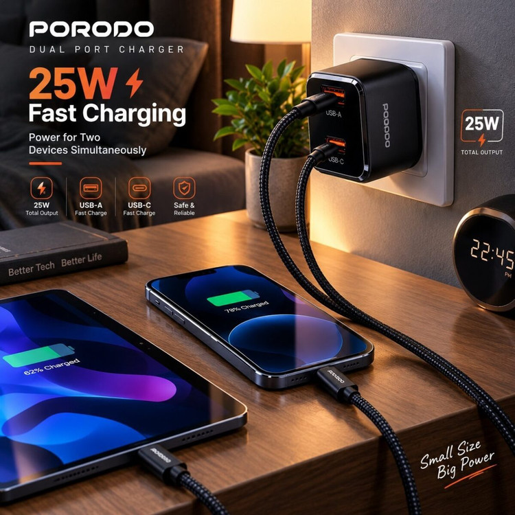 آداپتور دیواری Porodo Viktor Series PD805