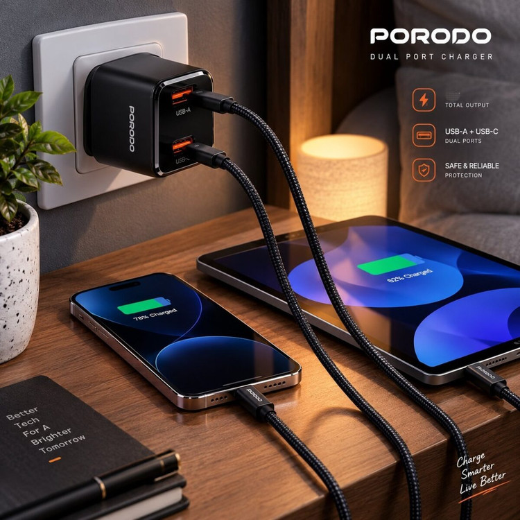 آداپتور دیواری Porodo Viktor Series PD805
